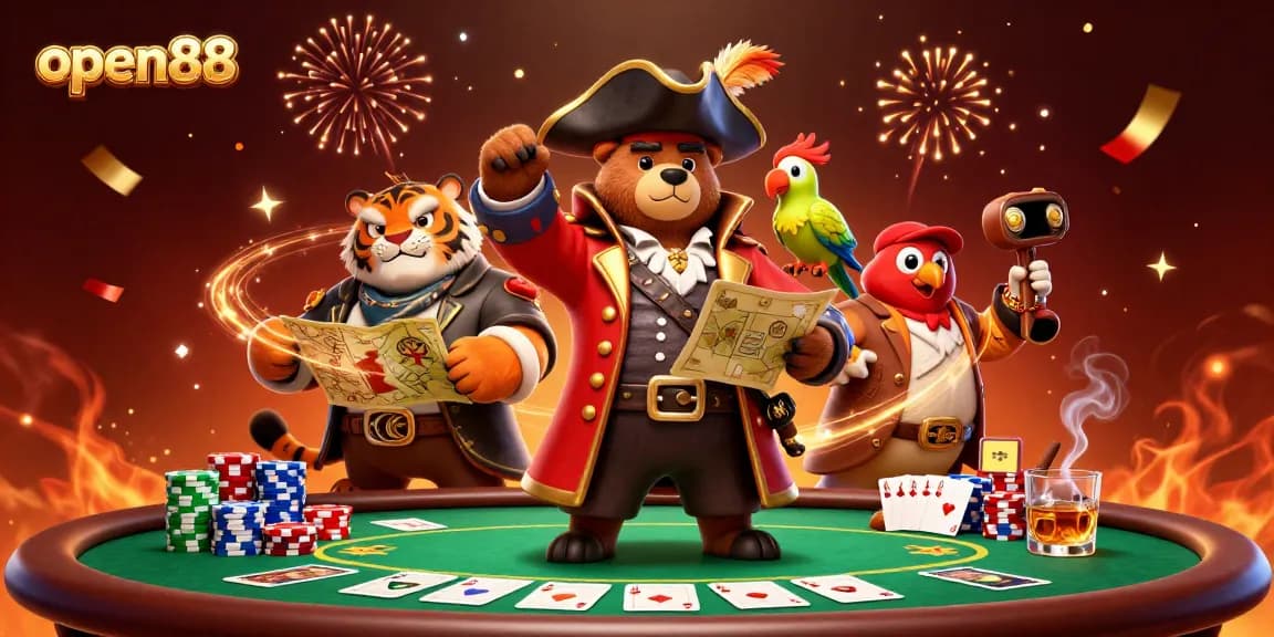Engage in thrilling poker with the dynamic open88 casino characters and rich game elements!