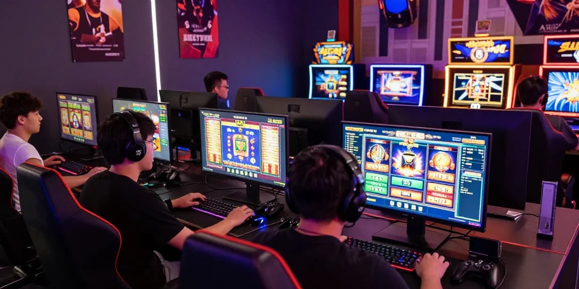 Players enjoying a thrilling slot gacor experience in a vibrant gaming environment.
