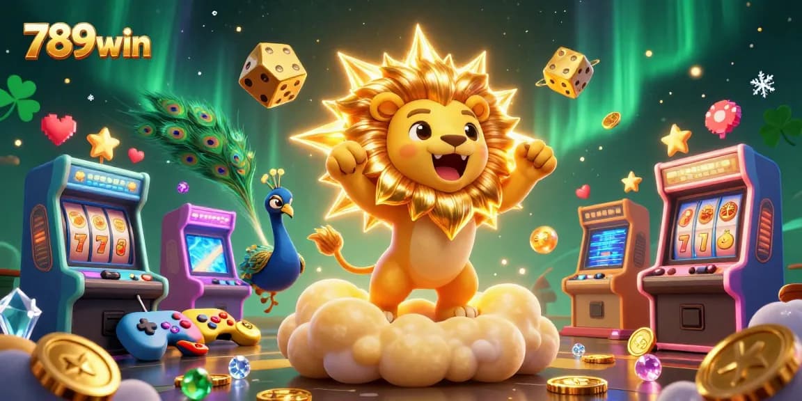 Engage with 789win's vibrant casino scene featuring dynamic characters and colorful game elements.