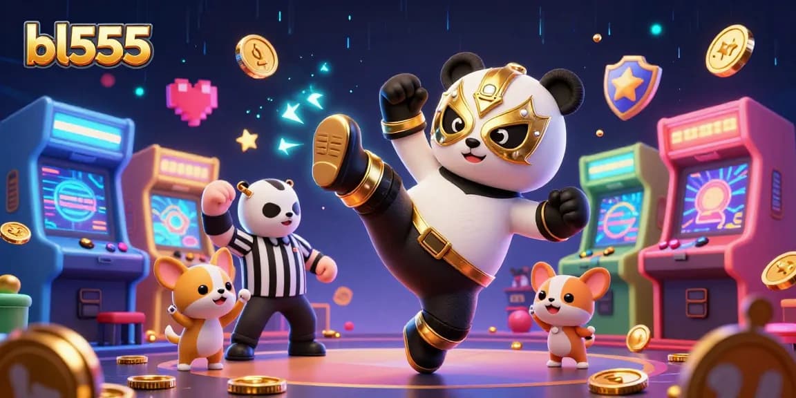 Experience thrilling gameplay at bl555 with exciting casino action surrounded by colorful arcade elements.