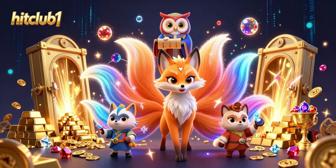 Experience thrilling jackpots and bonuses at hitclub1 with colorful magical elements and treasures.