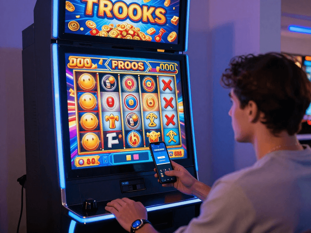 Engaging online slot gameplay experience featuring gacor winning symbols and modern smartphone.