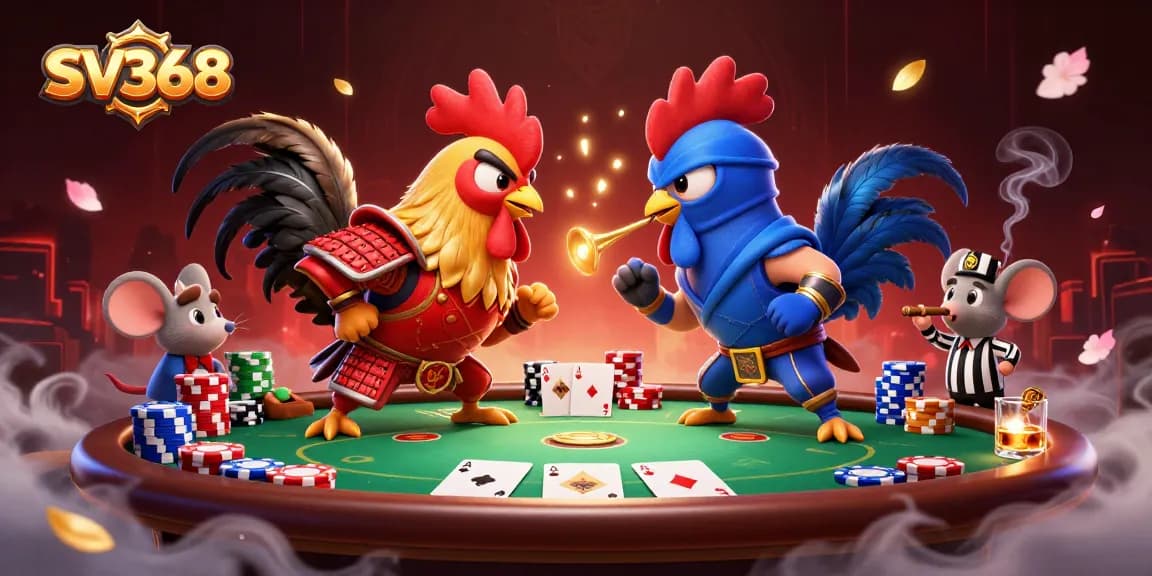 Engage in thrilling rooster battles at SV368, where strategy meets excitement in vibrant casino scenes.