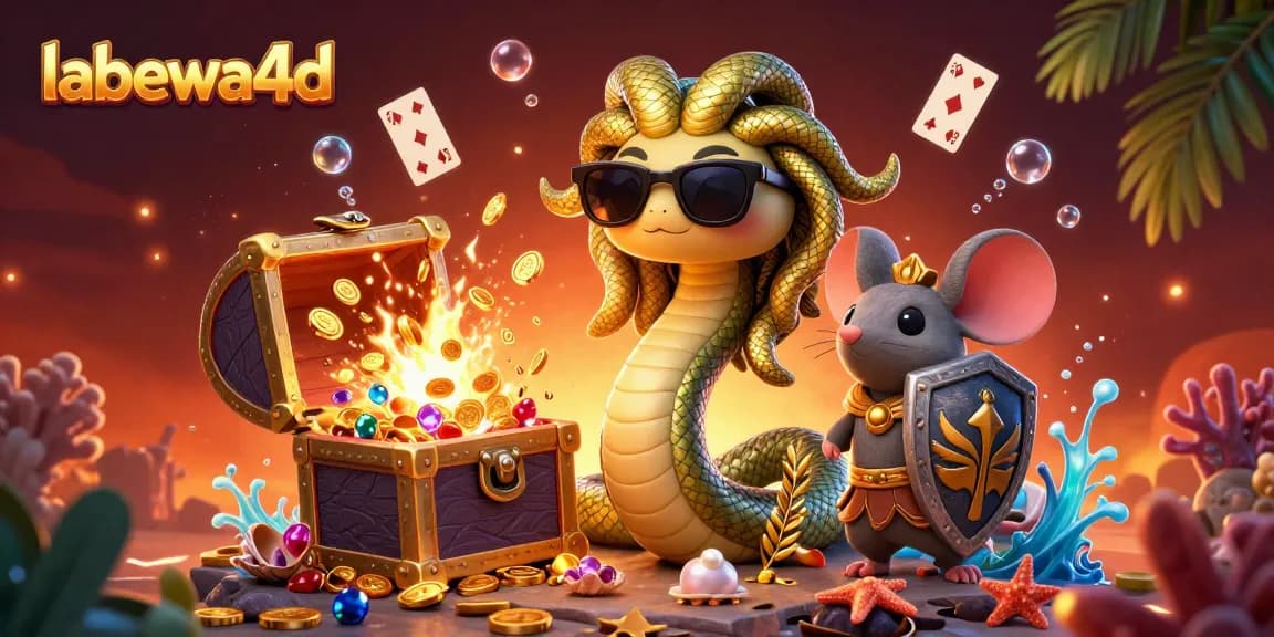 Permainan seru di labewa4d dengan karakter Medusa dan mouse petarung di dunia bawah air