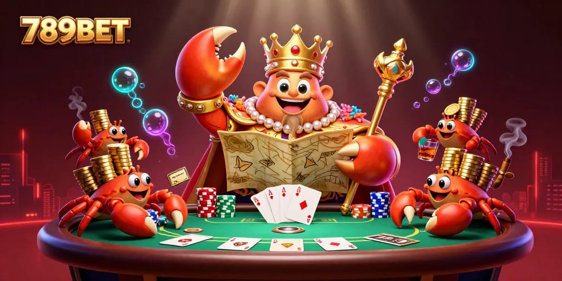 Engage with 789BET's vibrant casino illustration featuring dynamic gaming elements and characters.