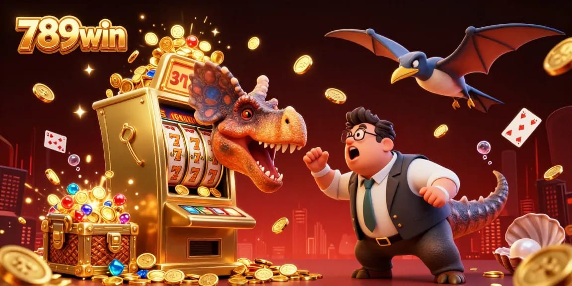 Experience thrilling jackpots at 789win with a vibrant casino scene filled with action and excitement.