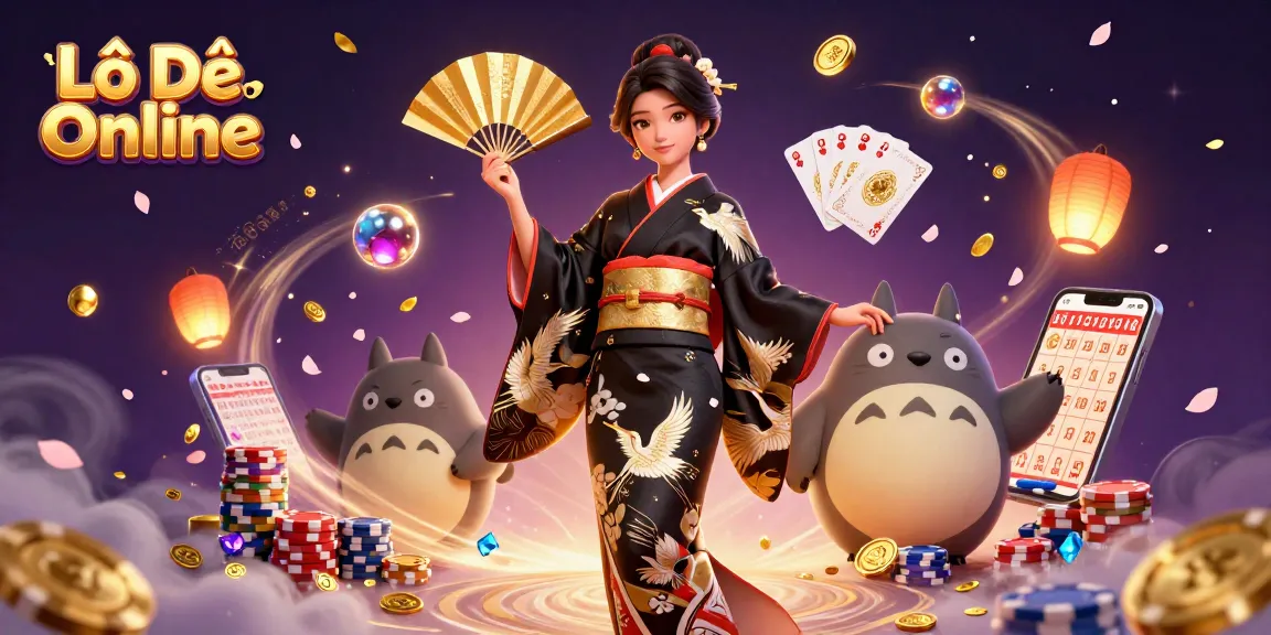 Experience Lô Đề Online with vibrant coins and dynamic lottery elements in a captivating scene.
