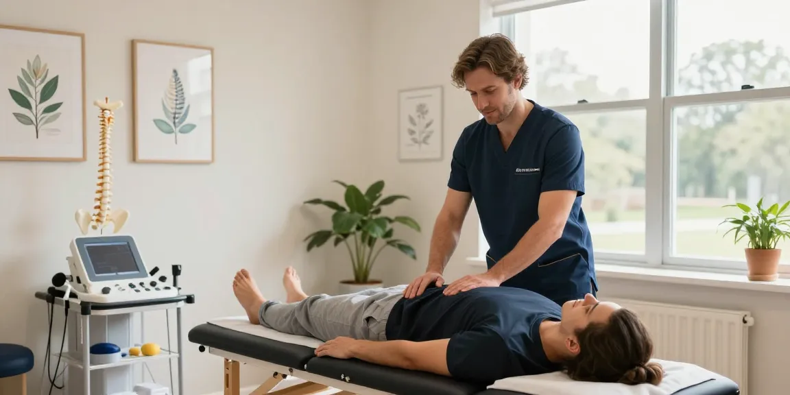 Chiropractor Chatswood providing personalized adjustments in a warm, inviting treatment room.