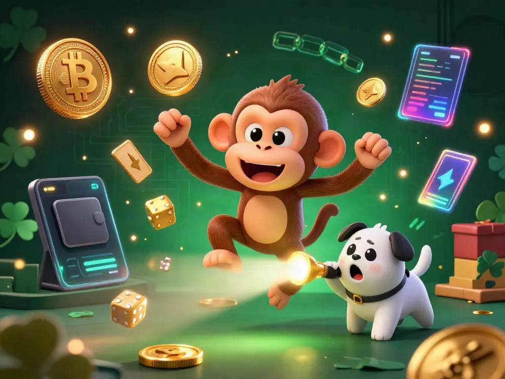 Engage with F168's thrilling casino atmosphere as a poltergeist monkey juggles gold coins and cards.