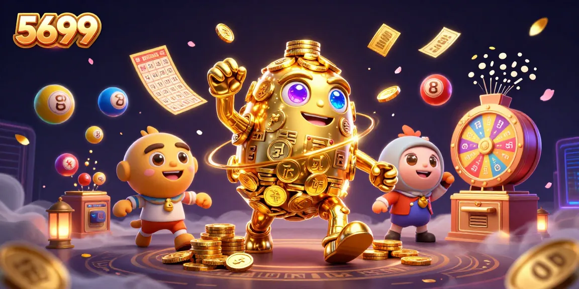 Engage in thrilling gameplay at 5699 with dynamic golden golem and vibrant casino elements.