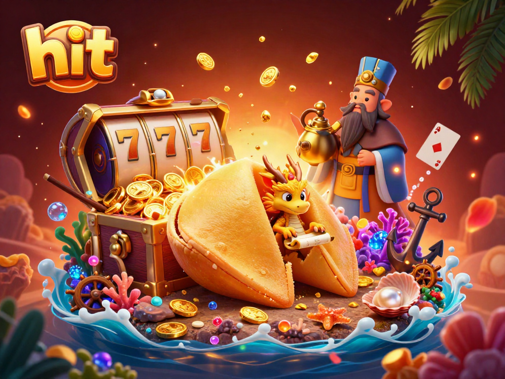 Experience the thrill of hitting jackpots with a cartoon dragon and gold treasure in a vibrant casino scene.