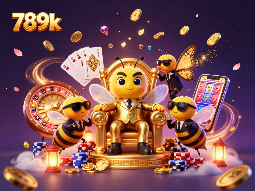 Experience the thrill of winning at 789k with exciting gambling elements and vibrant 3D art.