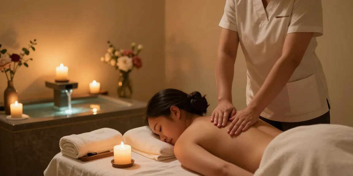 Experience 김포출장마사지 in a serene therapeutic environment with calming elements.