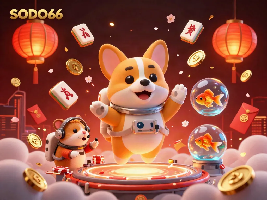 SODO66 captures thrilling moments in a vibrant casino scene with dynamic characters and engaging surroundings.