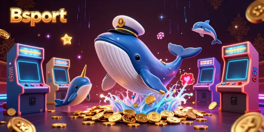 Experience the thrill of betting at Bsport with a vivid 3D depiction of engaging casino gameplay.