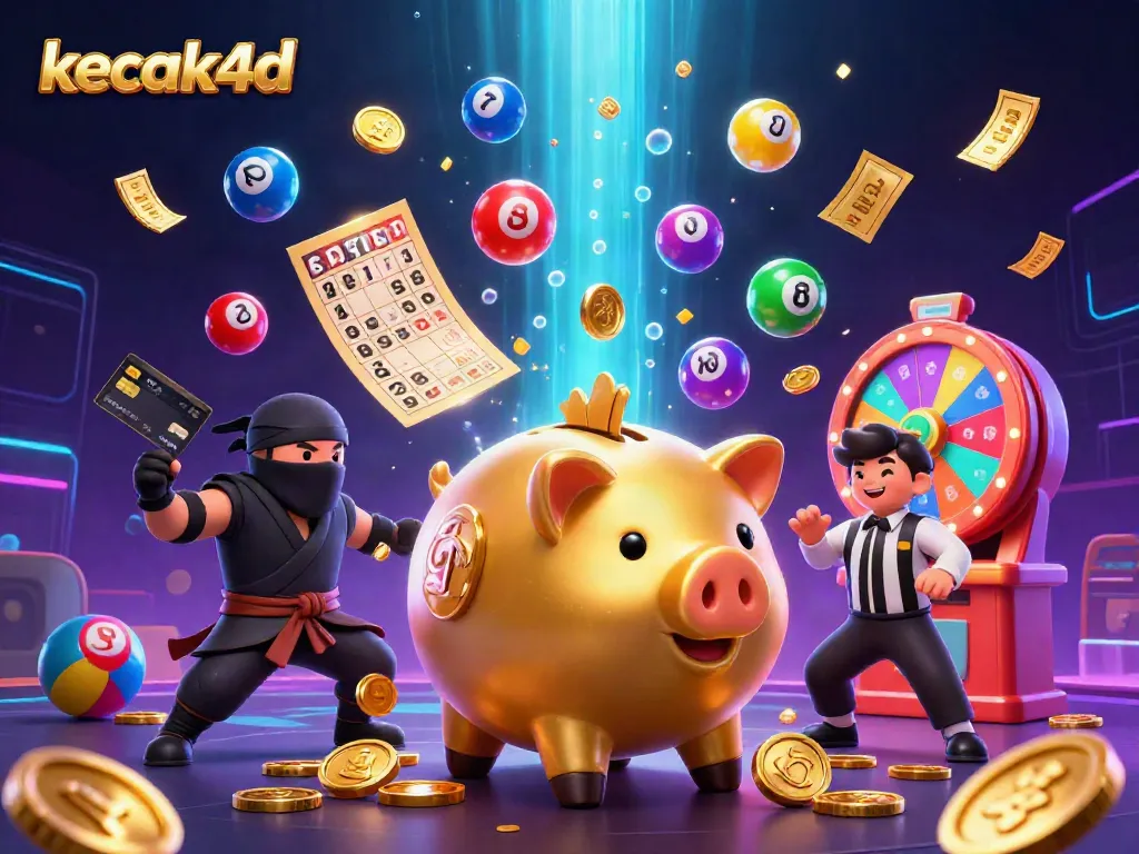 Engage with kecak4d as dynamic characters interact, showcasing a vibrant casino-themed digital scene filled with exciting elements.